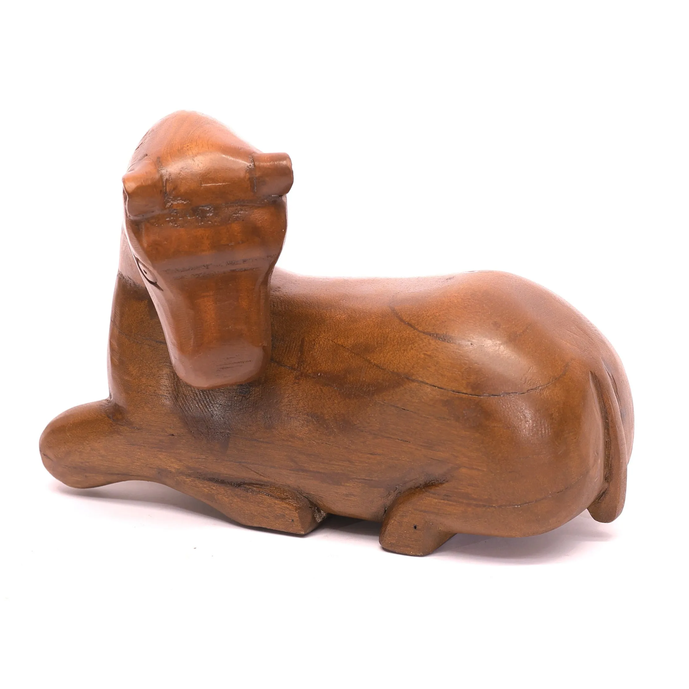 Vintage Wooden Handmade Carved Animal Figurine