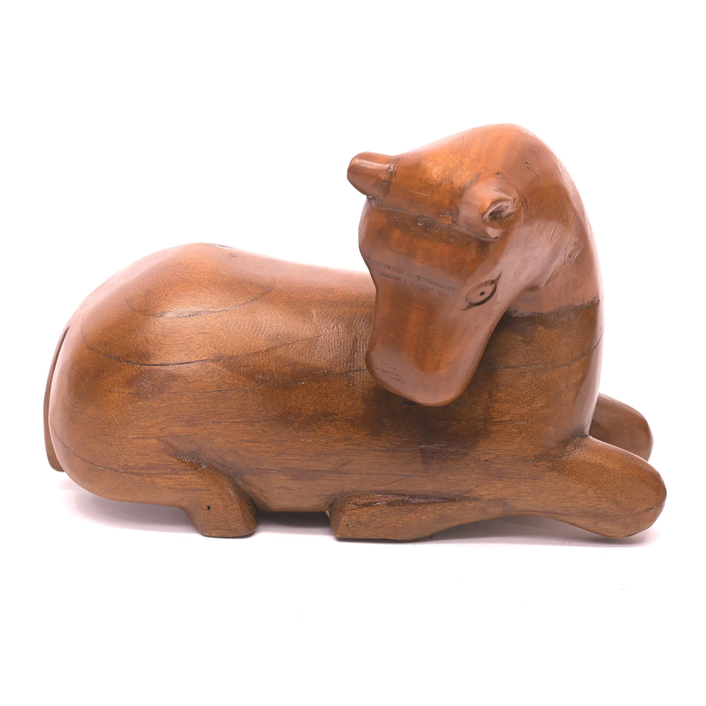 Vintage Wooden Handmade Carved Animal Figurine