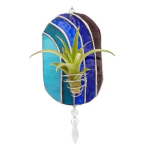 Wall Art - Oval (Blues) Air Plant Holder By Kokoro Designs