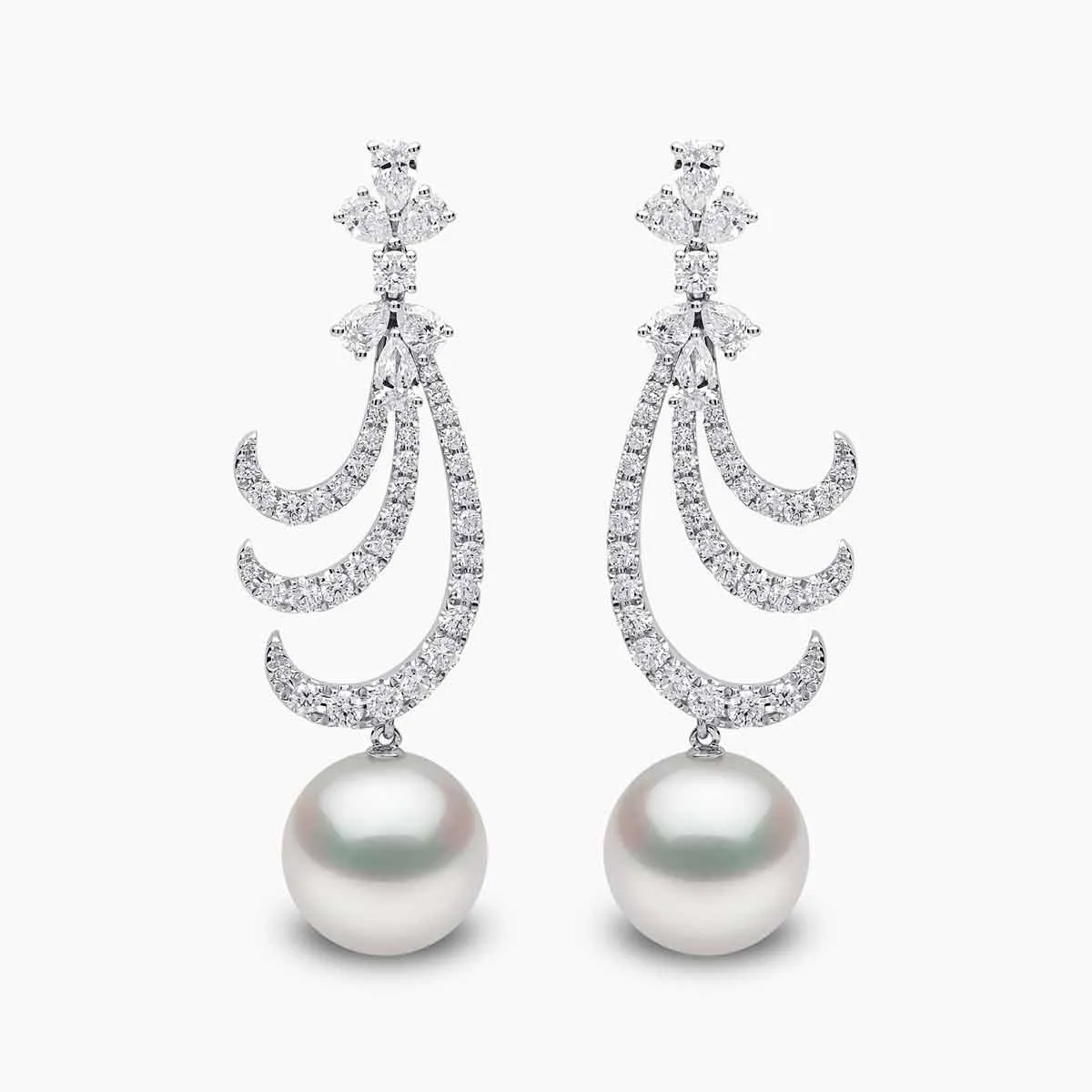 Whisper 18K Gold South Sea Pearl Diamond Earrings