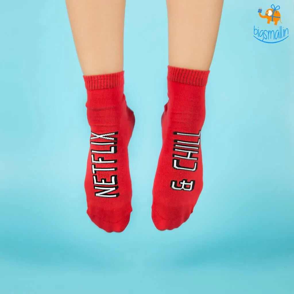 Women Netflix and Chill Socks