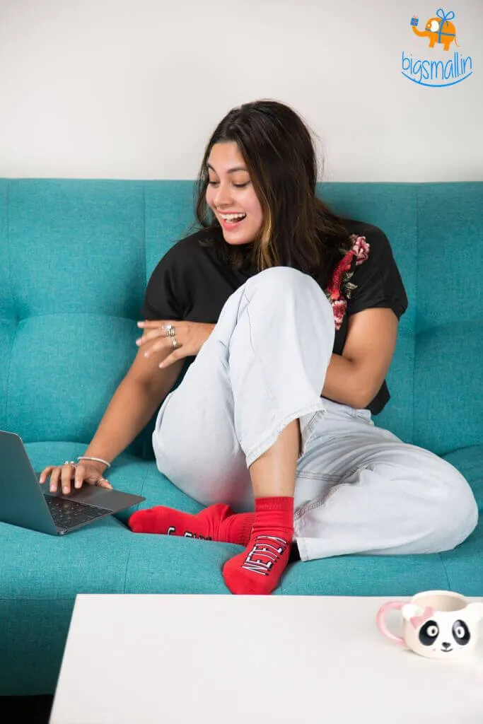 Women Netflix and Chill Socks