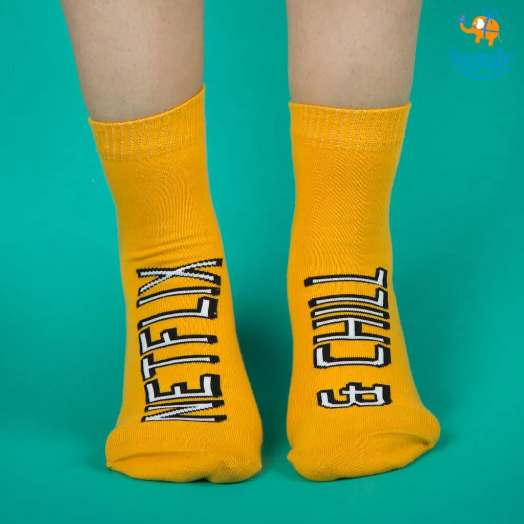 Women Netflix and Chill Socks