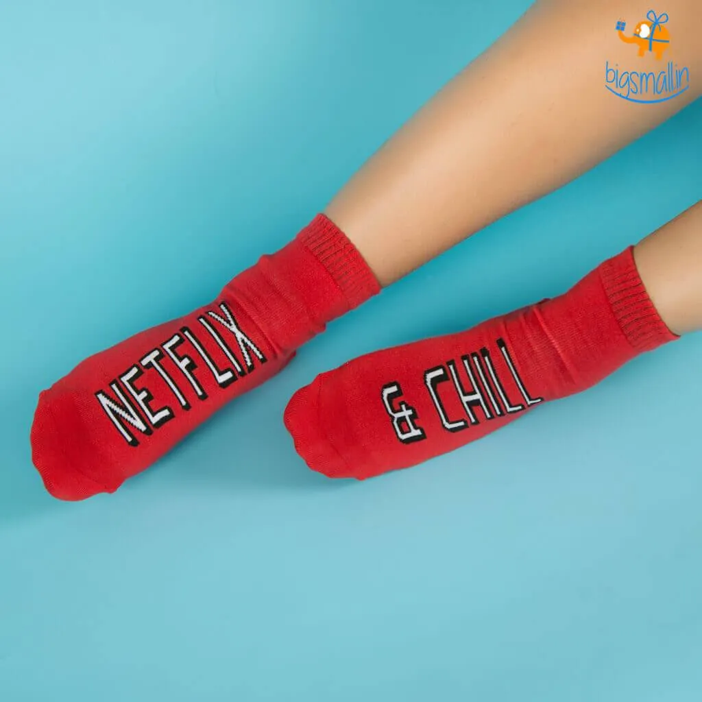 Women Netflix and Chill Socks