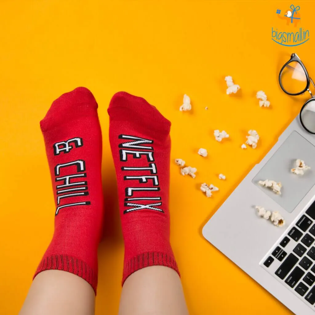 Women Netflix and Chill Socks