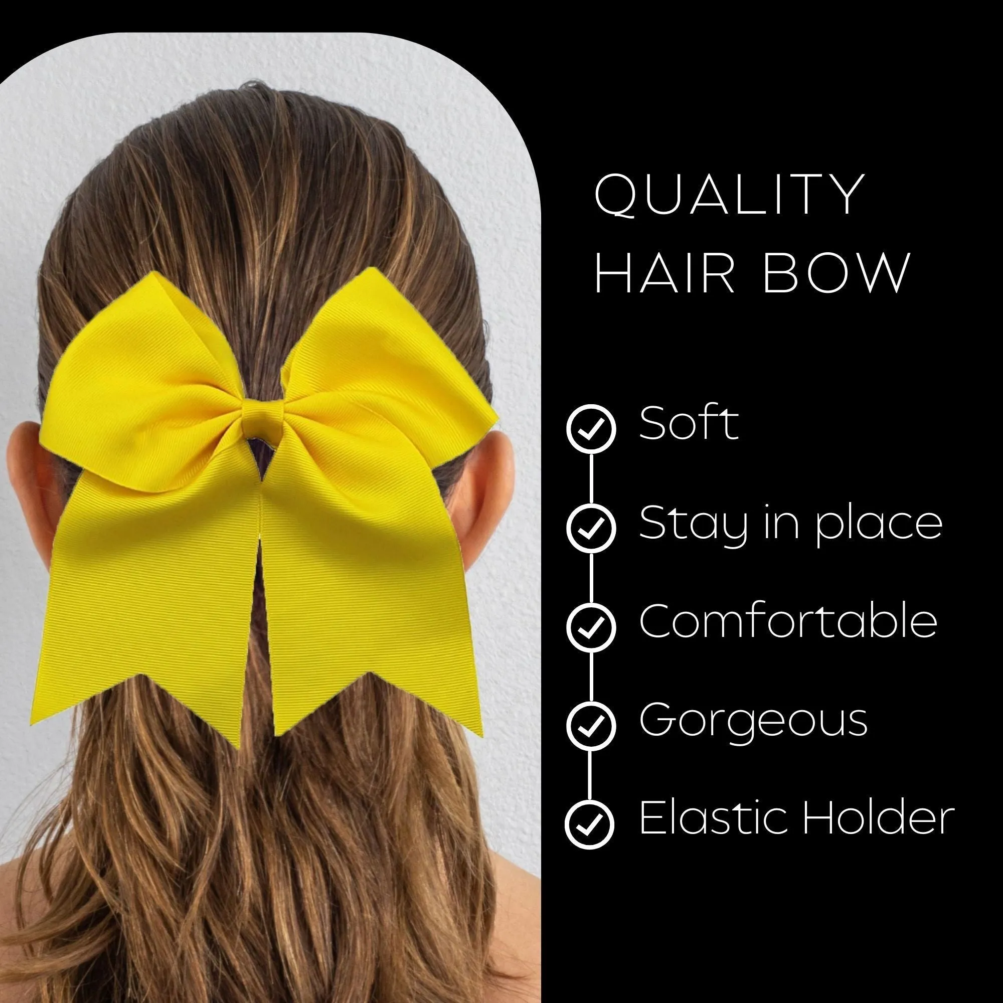 Yellow Cheer Bow